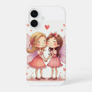 Coque iPhone 16 La paire de fées d'amour iPhone 16 Coques