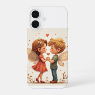 Coque iPhone 16 La paire de fées d'amour iPhone 16 Coques