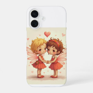 Coque iPhone 16 La paire de fées d'amour iPhone 16 Coques