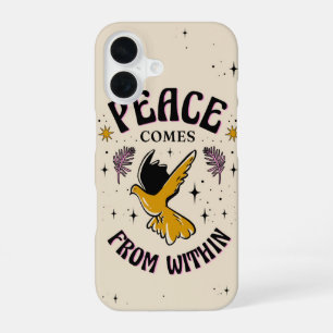 Coque iPhone 16 La paix vient de l'intérieur – Calme intérieur min