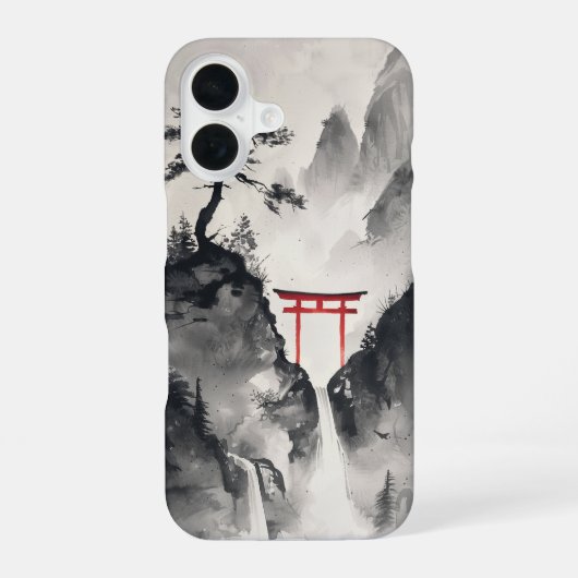 Coque iPhone 16 La Tranquille Scène De Montagne (Verso)