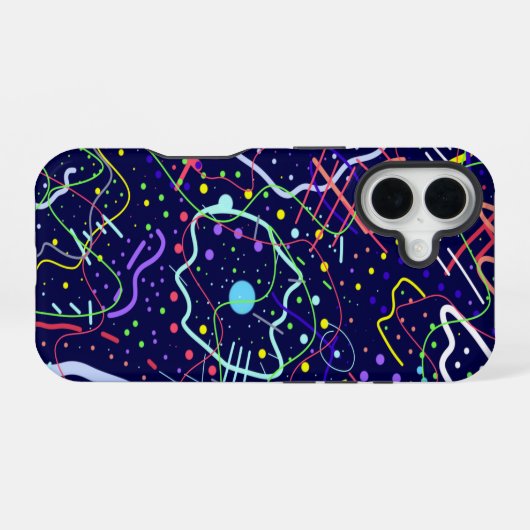 Coque iPhone 16 La vie dans l'espace (Verso Horizontal)