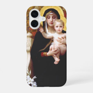Coque iPhone 16 La Vierge aux lys