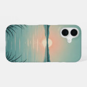 Coque iPhone 16 Lac Pastel Vintage (Verso Horizontal)