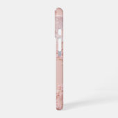 Coque iPhone 16 Lace Frame - Romantic Pastel Pink Phone Case (Côté gauche)