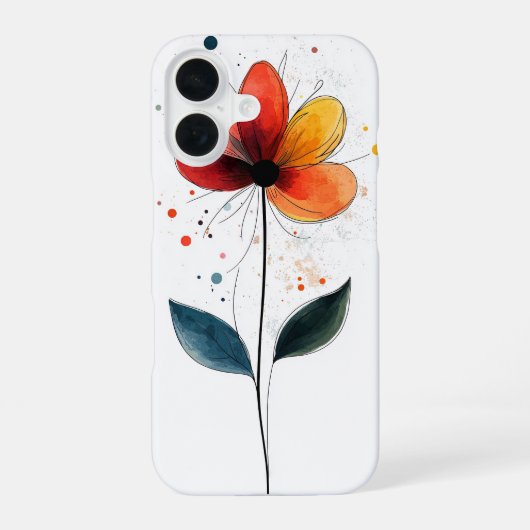 Coque iPhone 16 L'amour en fleurs (Verso)