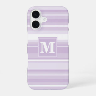 Coque iPhone 16 Landes violettes de chardon monogramme