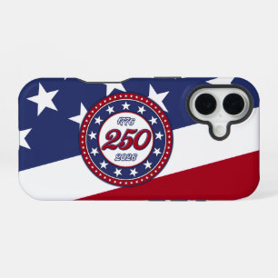 Coque iPhone 16 L'anniversaire des 250 ans de l'Amérique avec le d