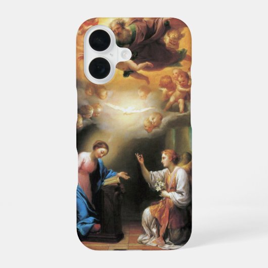 Coque iPhone 16 L'Annonciation par Anton Raphael Mengs (Verso)
