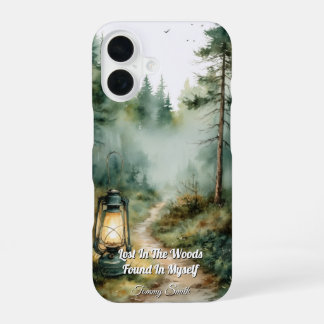 Coque iPhone 16 Lanterne Forestière Mystique - Esthétique Vintage