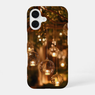 Coque iPhone 16 Lanternes en verre suspendues magiques à bougie