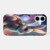 Coque iPhone 16 Lapin ange (Verso Horizontal)