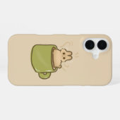Coque iPhone 16 Lapin de café (Verso Horizontal)