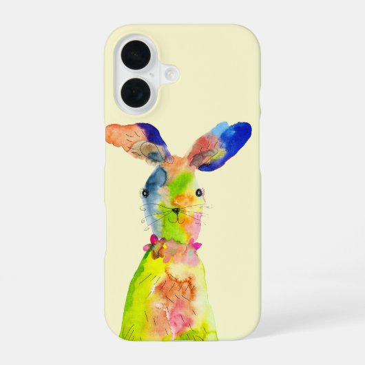 Coque iPhone 16 Lapin de Pâques mignon (Verso)
