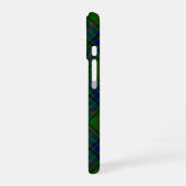Coque iPhone 16 Lauder tartan bleu vert plaid (Côté gauche)