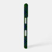 Coque iPhone 16 Lauder tartan bleu vert plaid (Côté droit)