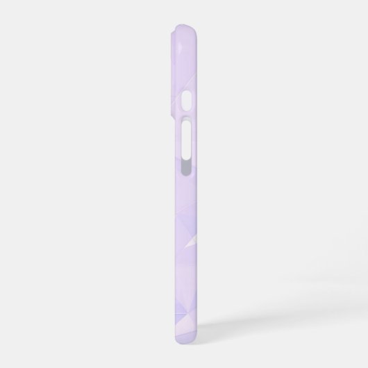 Coque iPhone 16 Lavender Polygon Geometric (Côté gauche)