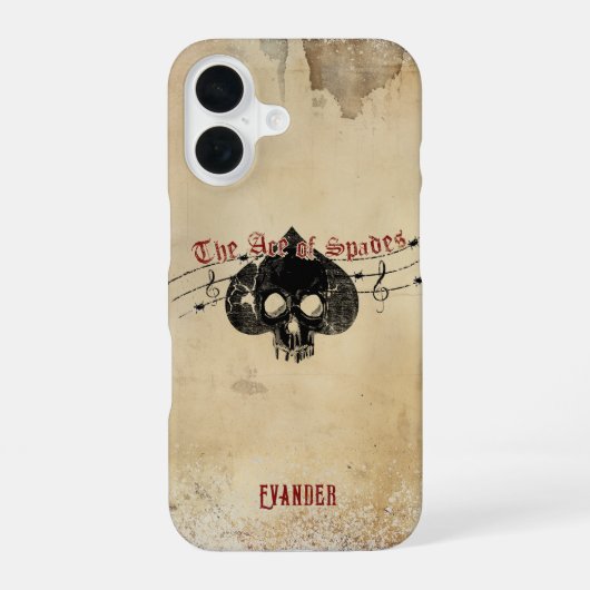 Coque iPhone 16 Le boîtier iPhone Case-Mate Ace of Spades (Verso)