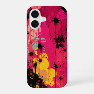 Coque iPhone 16 Le chaos cosmique : une explosion colorée