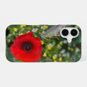 Coque iPhone 16 Le coquelicot rouge (Verso Horizontal)