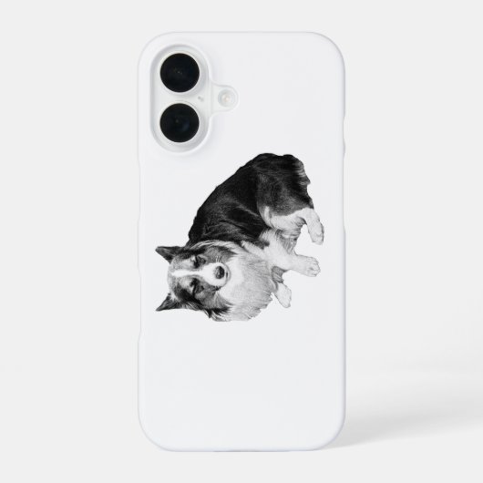 Coque iPhone 16 Le Corgi Night-Quiet (Verso)