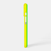 Coque iPhone 16 Lemon Yellow and Lime Green Stripes  (Côté gauche)