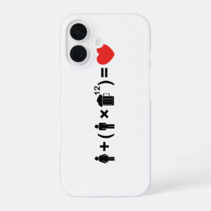Coque iPhone 16 L'équation d'amour pour les hommes