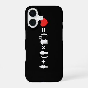 Coque iPhone 16 L'équation de l'amour pour les hommes