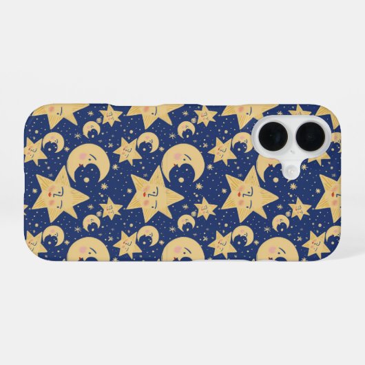 Coque iPhone 16 Les années 90 rétro Whimsy Goth Celestial (Verso Horizontal)