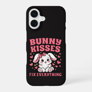 Coque iPhone 16 Les bisous de lapin règlent tout - Conception de l