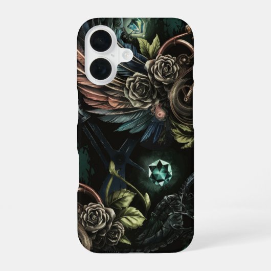 Coque iPhone 16 L'esthétique des horloges La beauté de Steampunk M (Verso)