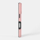 Coque iPhone 16 LETTRE INITIALE MINIMALE MONOGRAPHIQUE rose modern (Côté droit)