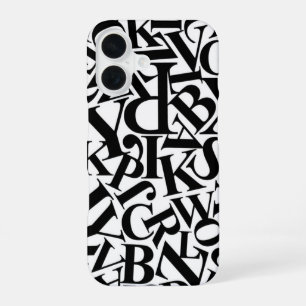 Coque iPhone 16 Lettres alphabétiques