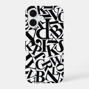Coque iPhone 16 Lettres alphabétiques