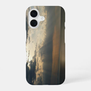Coque iPhone 16 Lever de soleil sur la plage en Grèce Photo de pay