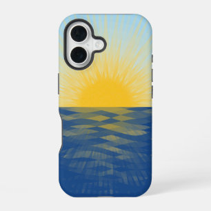 Coque iPhone 16 Lever du soleil sur l'océan Nouveaux Débuts