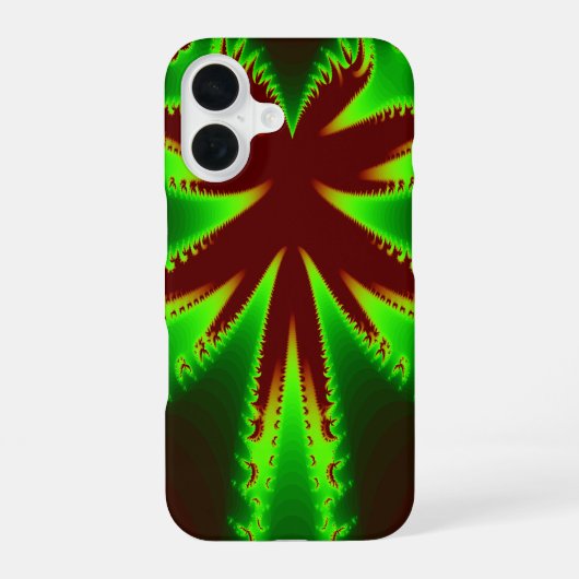 Coque iPhone 16 Libellule en flammes (Verso)