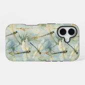 Coque iPhone 16 Libellule Tranquille de style aquarelle (Verso Horizontal)
