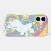 Coque iPhone 16 Licorne Arc-en-Ciel Pastel (Verso Horizontal)