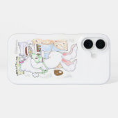 Coque iPhone 16 Lièvre Cook (Verso Horizontal)