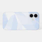 Coque iPhone 16 Light Blue Polygon Geometric (Verso Horizontal)