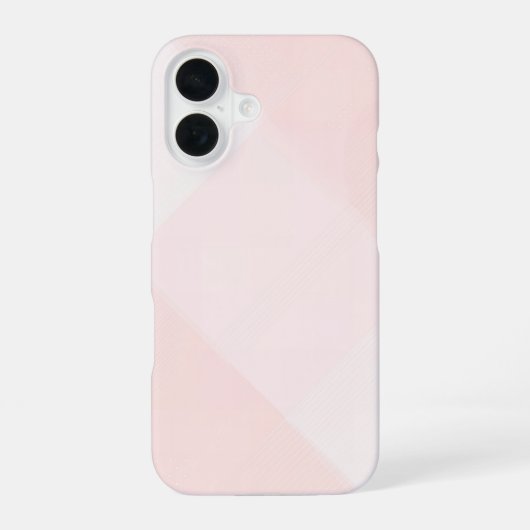 Coque iPhone 16 Light Pink Geometric Minimal iPhone Case (Verso)