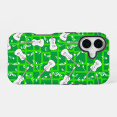 Coque iPhone 16 Lignes de guitare notes de musique (Verso Horizontal)