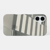 Coque iPhone 16 Lignes de passage piéton rétro (Verso Horizontal)