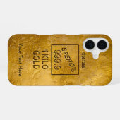 Coque iPhone 16 Lingot d'or (Verso Horizontal)