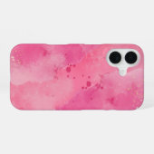 Coque iPhone 16 Linktree Aquarelle Rose | (Verso Horizontal)