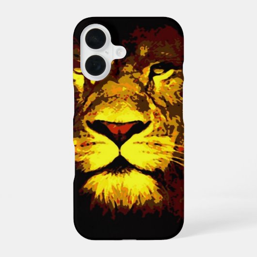Coque iPhone 16 Lion (Verso)