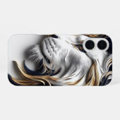 Coque iPhone 16 Lion à la Crinière Dorée – Coque de Protection Lux (Verso Horizontal)