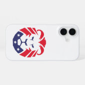 Coque iPhone 16 Lion de cas téléphoniques de patriotes (Verso Horizontal)
