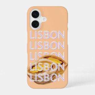 Coque iPhone 16 Lisbonne Travel Art, Orange, Portugal Travel Art